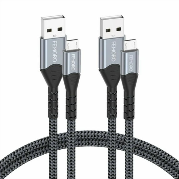 RHEA- Femoro Micro Usb Cable 3Ft Pack Of 2, A To 2.0 480Mbps 3 Feet