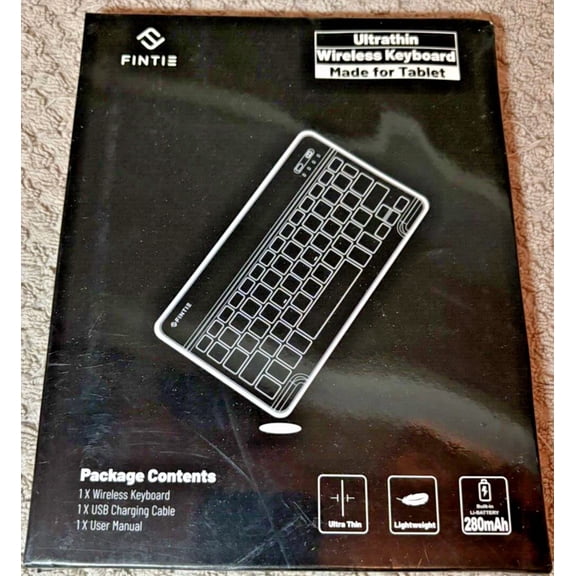 RHEA- Fintie Ultrathin Wireless Keyboard - For Tablet