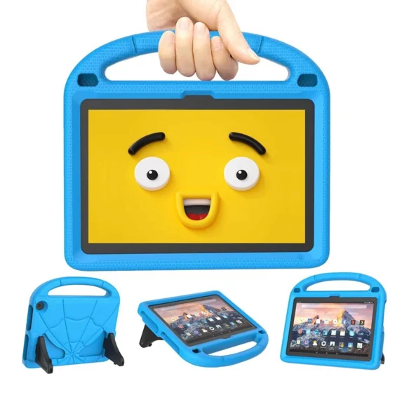 RHEA- For Fire Hd 8/ 8 Plus Tablet Case With Handle Stand Kids Shockproof Case - Blue