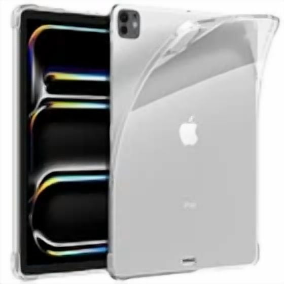 RHEA- For Ipad Pro 11 Inch Case (M4, 5Th Gen 2024) Shockproof Bumper Clear Slim Cover