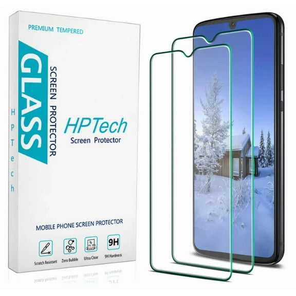 RHEA- For Motorola Moto Z4 Play Screen Protector 2-Pack Tempered Glass Bubble Free