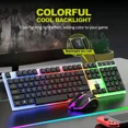 thumbnail image 1 of RHEA- Gaming Keyboard And Mouse Led Light Backlit Mechanical Feel For Computer Desktop, 1 of 6