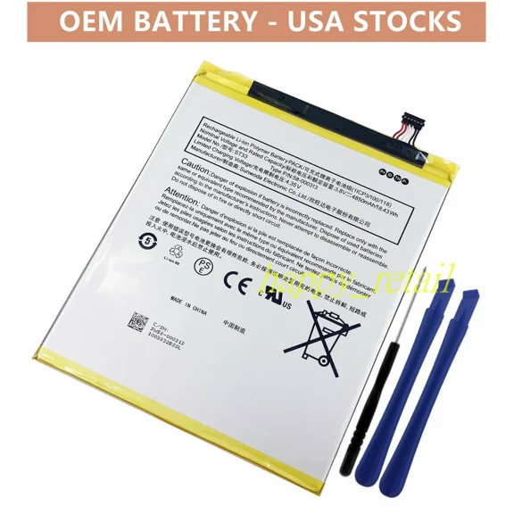 RHEA- Genuine Battery St33 For Amazon Fire Hd 8 (10Th Generation) K72Ll4 -2020 Release
