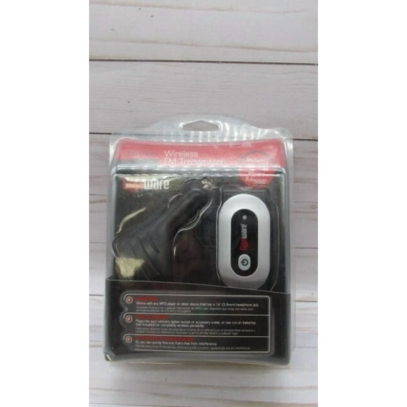 RHEA- Gigaware Wireless Fm Transmitter Universal 8 Frequencies + Phone Adaptor 12-496