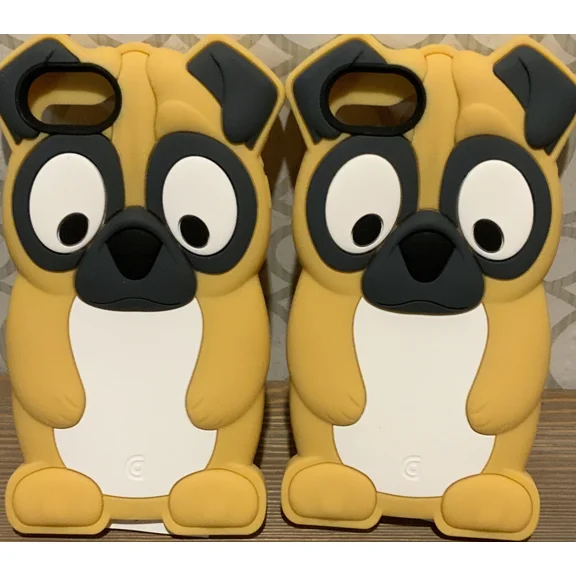 RHEA- ?? Griffin Kazoo Dog -Sweet Pug -Protective Case Ipod Touch Gen 5/6Th??Lot Of 2
