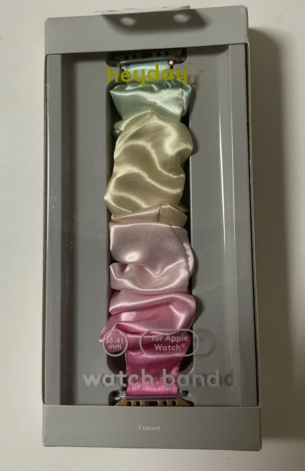 RHEA- ?? Heyday Nylon Scrunchie Watch Band For Apple Watch 38/40/41Mm-Pastel Rainbow