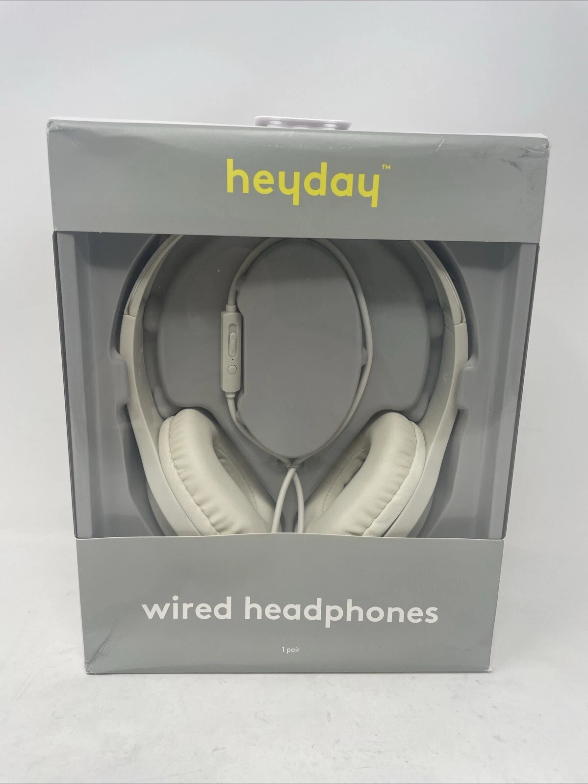 RHEA- Heyday Wired On Ear Headphones With 4' Cable 3.5Mm Plug And Microphone White