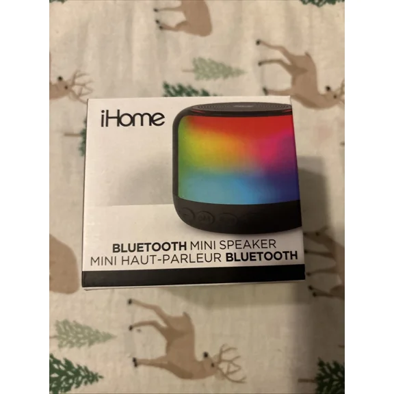 RHEA- Ihome Mini Bluetooth Speaker Color Changing Rechargable Up To 18 Hours