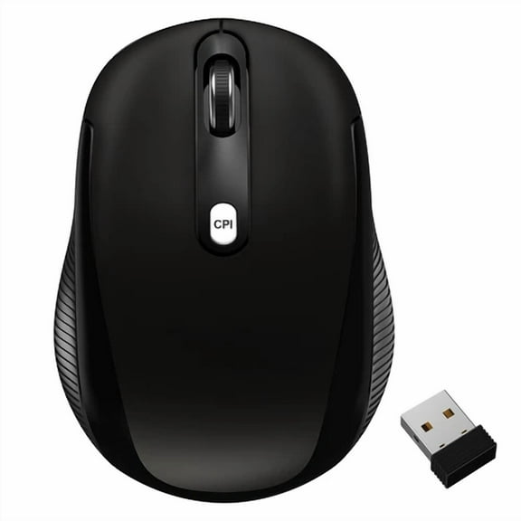 RHEA- Jetech 2.4Ghz Wireless Mobile Optical Mouse With 2 Cpi Levels And Usb Receiver