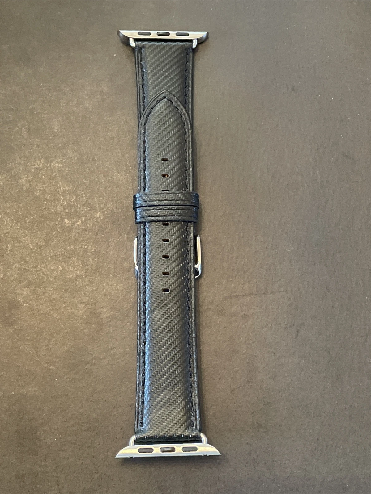 RHEA- Kemisant Top Grain Leather Apple Watch Band 22Mm, Black.