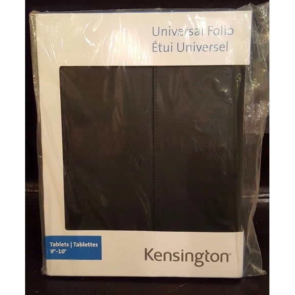RHEA- Kensington Universal Black Folio Folder Protective Cover For Tablet 9"-10"