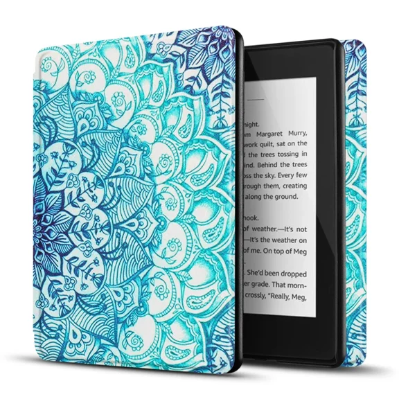 RHEA- Kindle 10 Gen E-Reader Case Slim Light Smart Cover Auto Sleep Wake Illusions