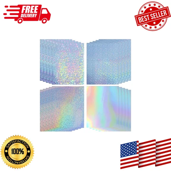 RHEA- Koala Holographic Sticker Paper For Inkjet & Laser Printers, 20 Sheets Printable