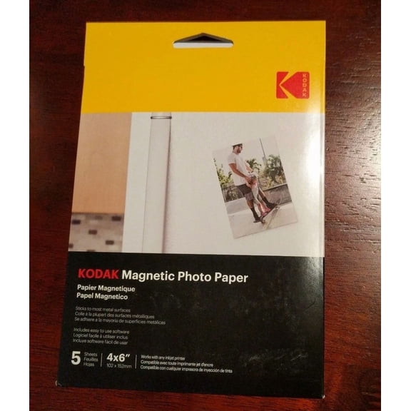 RHEA- Kodak Magnetic Photo Paper 4X6" (5 Sheets)