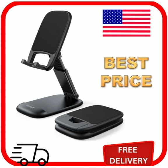 RHEA- Lamicall Phone Stand Desk Cell Holder Height Dock Cradle Foldable Adjustable