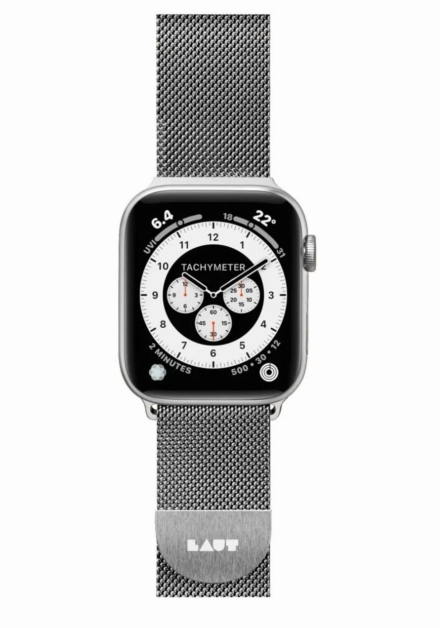 RHEA- Laut Rose Gold Apple Watch Band 42/44Mm Steel Loop Magnetic Clasp