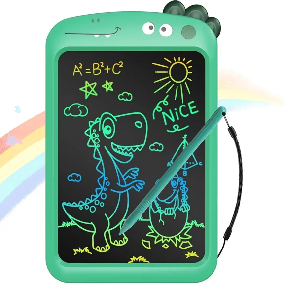 RHEA- Lcd Writing Tablet For Kid 2-6 Year Old,Colorful Screen Drawing Pad,8.5" (Green)