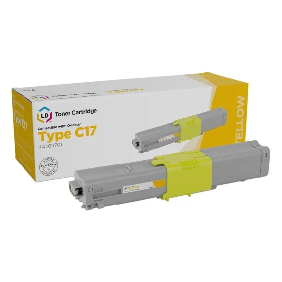 RHEA- Ld Compatible Okidata Type C17 / 44469701 Yellow Toner Cartridge