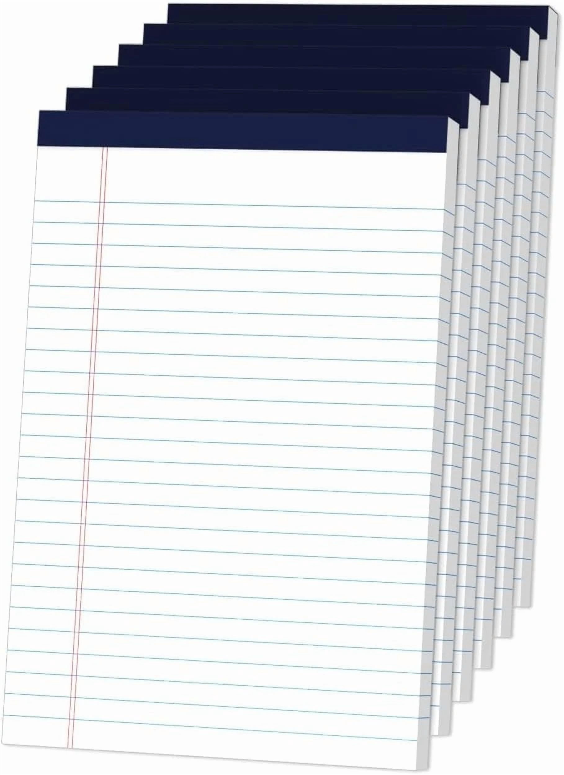RHEA- Legal Pads 5" X 8" College Ruled Small Note Pads, 5X8 Inch, White