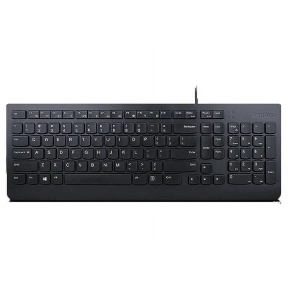 RHEA- Lenovo 300 Usb Keyboard, Wired, Adjustable Tilt, Ergonomic, Windows Black