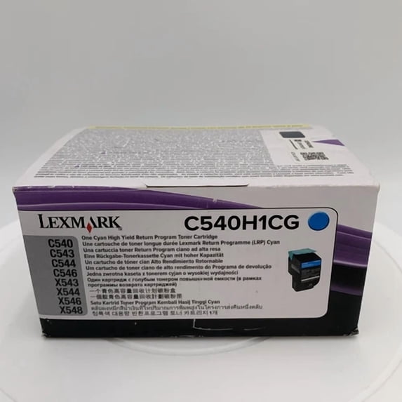 RHEA- Lexmark C540H1Cg Cyan Toner Cartridge High Yield Genuine Oem New Sealed Box