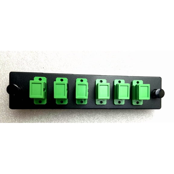 RHEA- Lgx Fiber Optic Adapter Panel, Sm Os2 Apc 6 Sc Simplex Connectors Sm Apc