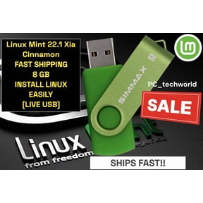 RHEA- Linux Mint Cinnamon 64Bt 8Gb Bootable Usb Linux Bootable Live Install Usb