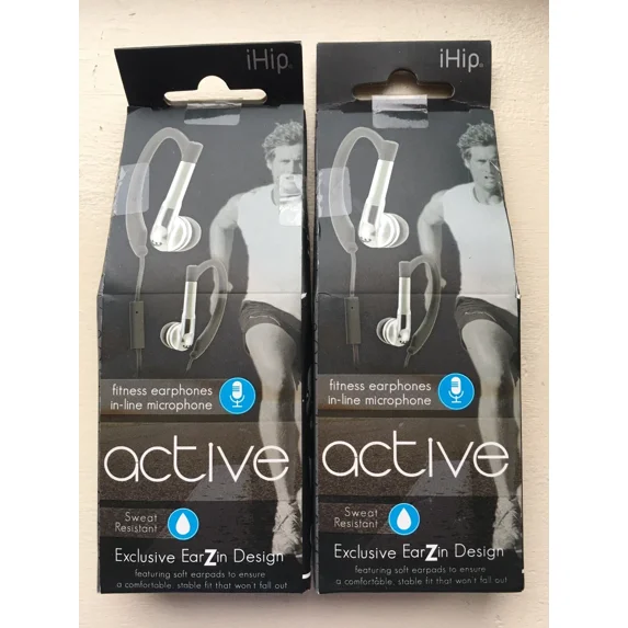 RHEA- Lot 2 Ihip Ip-Sep82-W Fitness Earphones