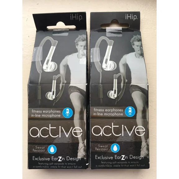 RHEA- Lot 2 Ihip Ip-Sep82-W Fitness Earphones