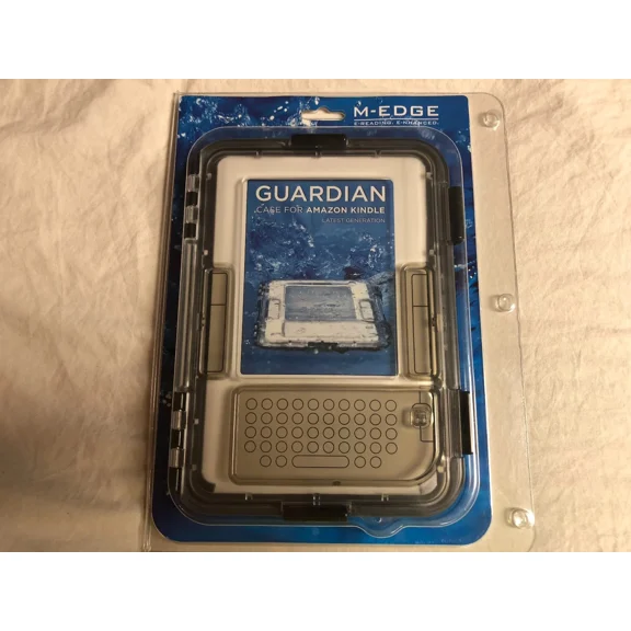RHEA- M-Edge Guardian Case Amazon Kindle 6" Clear Blue Waterproof Brand New