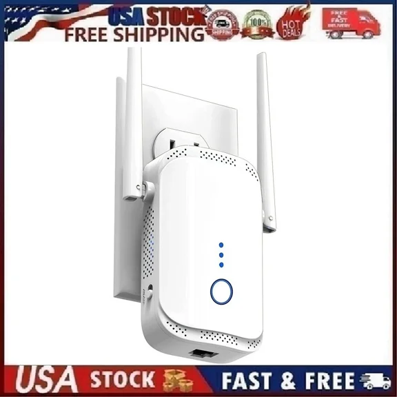 RHEA- Macard N300 Wifi Range Extender - White High Performance 300Mbps Wireless
