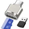 thumbnail image 1 of RHEA- Micro Sd Card Reader, Usb C To Type C Tf Memory Light Gold, 1 of 6
