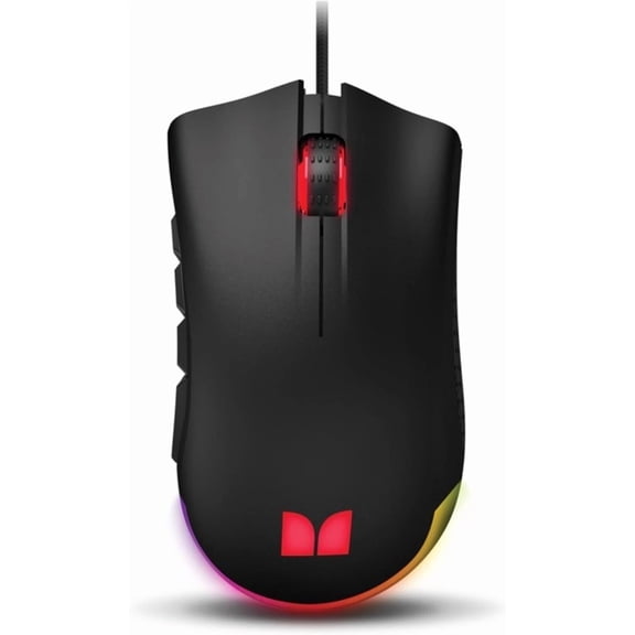 RHEA- Monster Alpha 9.0 Rgb Wired Gaming Mouse Black 2Mngm0169B0E2