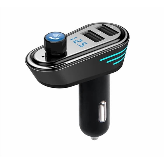 RHEA- Mp3 Radio Player Charger With Dual Usb Wireless Bluetooth Car Fm Transmitter