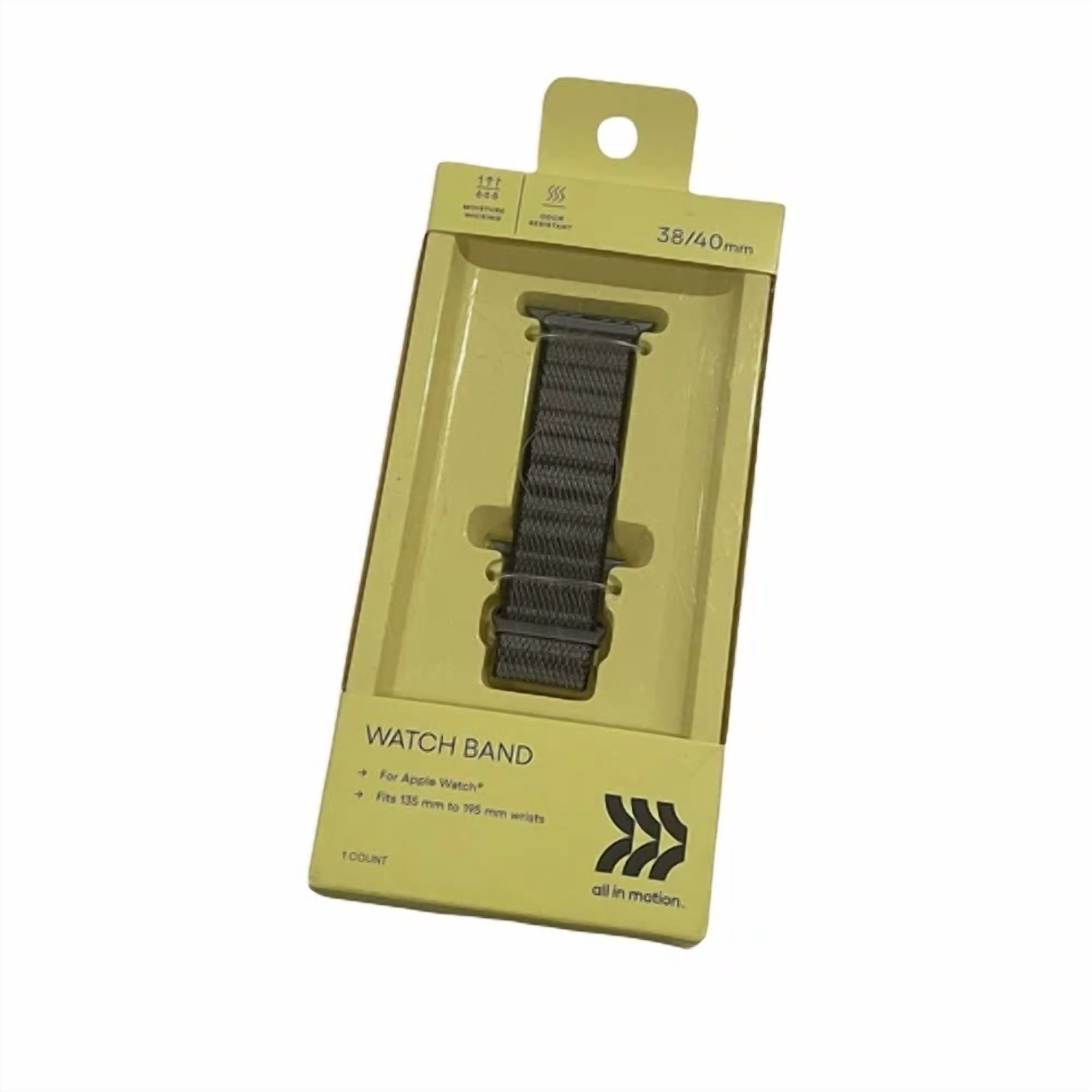 RHEA- New All In Motion Apple Watch Band 38/40 Mm Moisture Wicking Odor Resistant