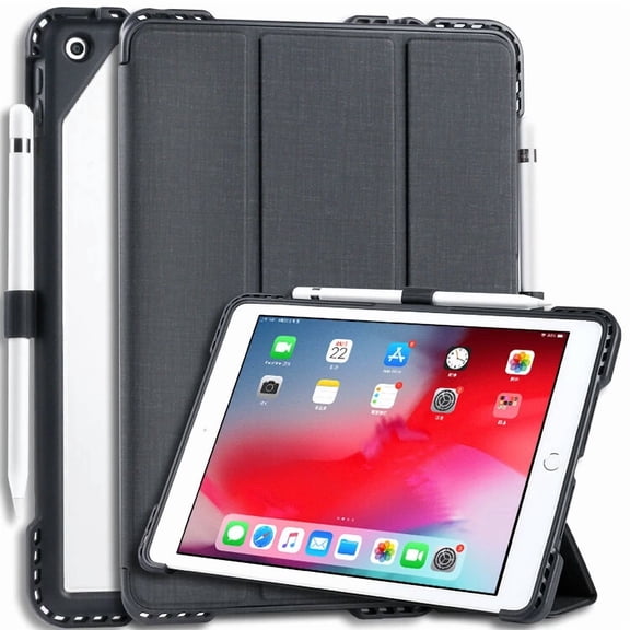RHEA- New Arrival Shockproof Case For Ipad 10.2 Inch Pu Leather Folio Case For Ipad 7