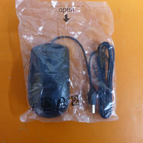 RHEA- New Dell Optical Wired Black Usb Mouse 49Pr0