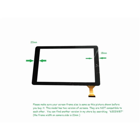 RHEA- New Digitizer Touch Screen Panel For Rca 10 Viking Pro Rct6303W87 Dk Tablet @2