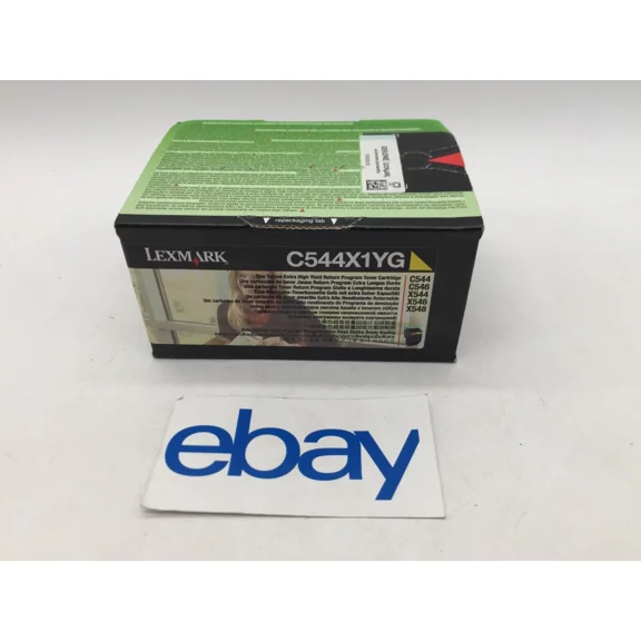 RHEA- New Genuine Lexmark C544X1Yg Yellow Toner Cartridge Extra High Yield Free S/H