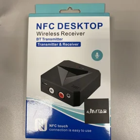 RHEA- New Nfc Desktop Wireless Receiver/Bluetooth Bt Transmitter Aux Rca Audio Adapter