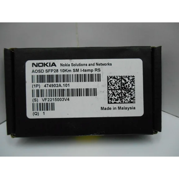 RHEA- New Nokia Aosd 474902A.101 Sfp28 10Km Sm I-Temp Rs