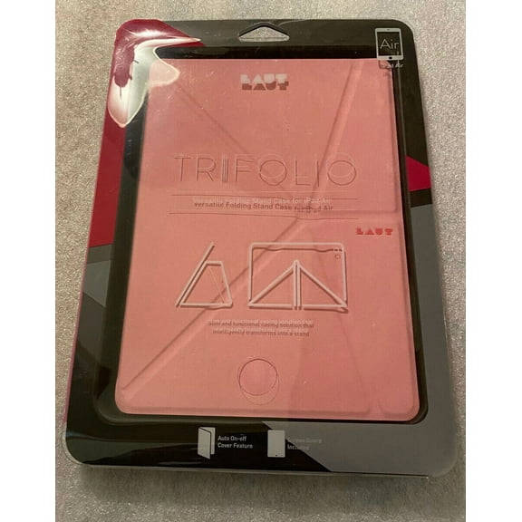 RHEA- New Pink Laut - Trifolio For Ipad Air Folding Stand Case With Screen Guard