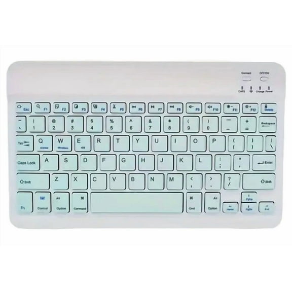 RHEA- New! Wireless Bluetooth Mint Green Keys Ultra Slim Sleek Rechargeable Keyboard