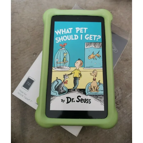 RHEA- Nook Tablet 7" Micro Foam Bumper Case For Kids Lime