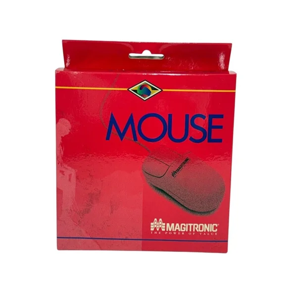 RHEA- Nos Magitronic Roller Ball 3-Button Mouse ~ Ps2 Compatible ~ F-Mouse600Ps2
