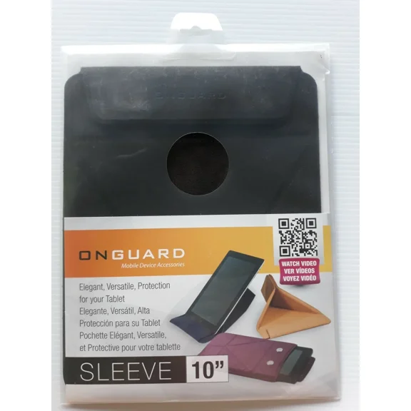 RHEA- Onguard 10" Universal Tablet Sleeve Stand Case Cover Black