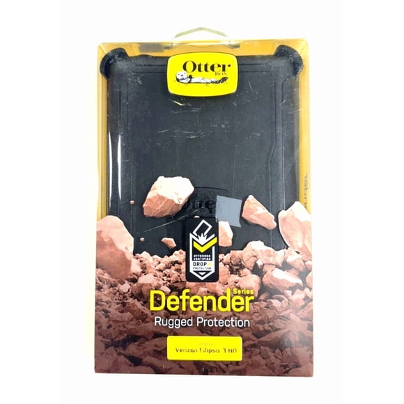 RHEA- Otterbox Defender Rugged Case For Verizon Ellipsis 8 Hd Tablet - Black - Retail