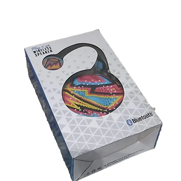 RHEA- Play N' Go Rechargeable Bluetooth Speaker 80S Style Colorful Design