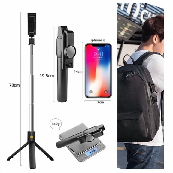 RHEA- Professional Phone Camera Tripod Stand Holder Mount For Iphone Samsung Cellphone