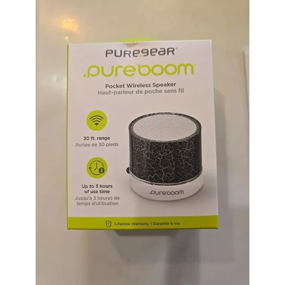 RHEA- Puregear Pureboom Wireless Speaker, Small Compact Handheld Pocket Size Bluetooth